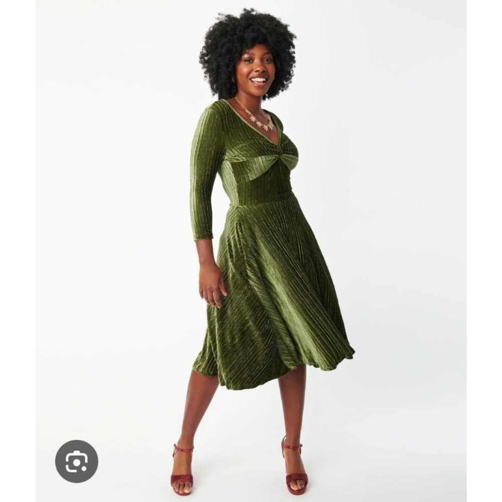 NWOT Voodoo Vixen Velvet Olive Dress Size 1X or 15